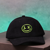 HAPPY HOUR EMBROIDERED CORDUROY CAP (CLEARANCE)