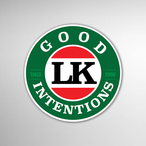 GOOD INTENTIONS LOGO STICKER