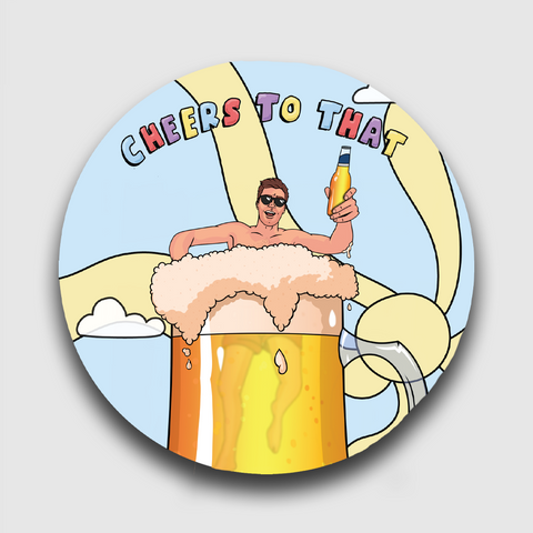 CHEERS TO THAT! STICKER (Clearance)